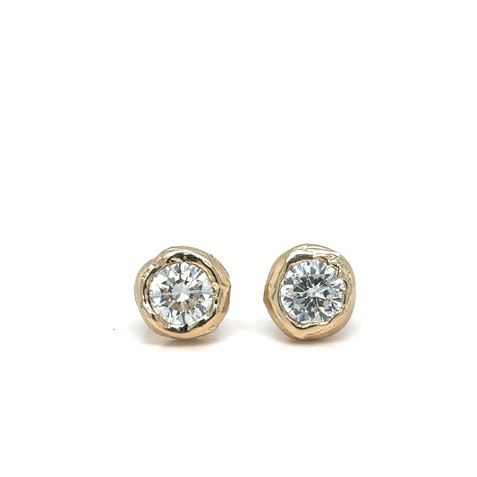 Diamond Bezel Studs