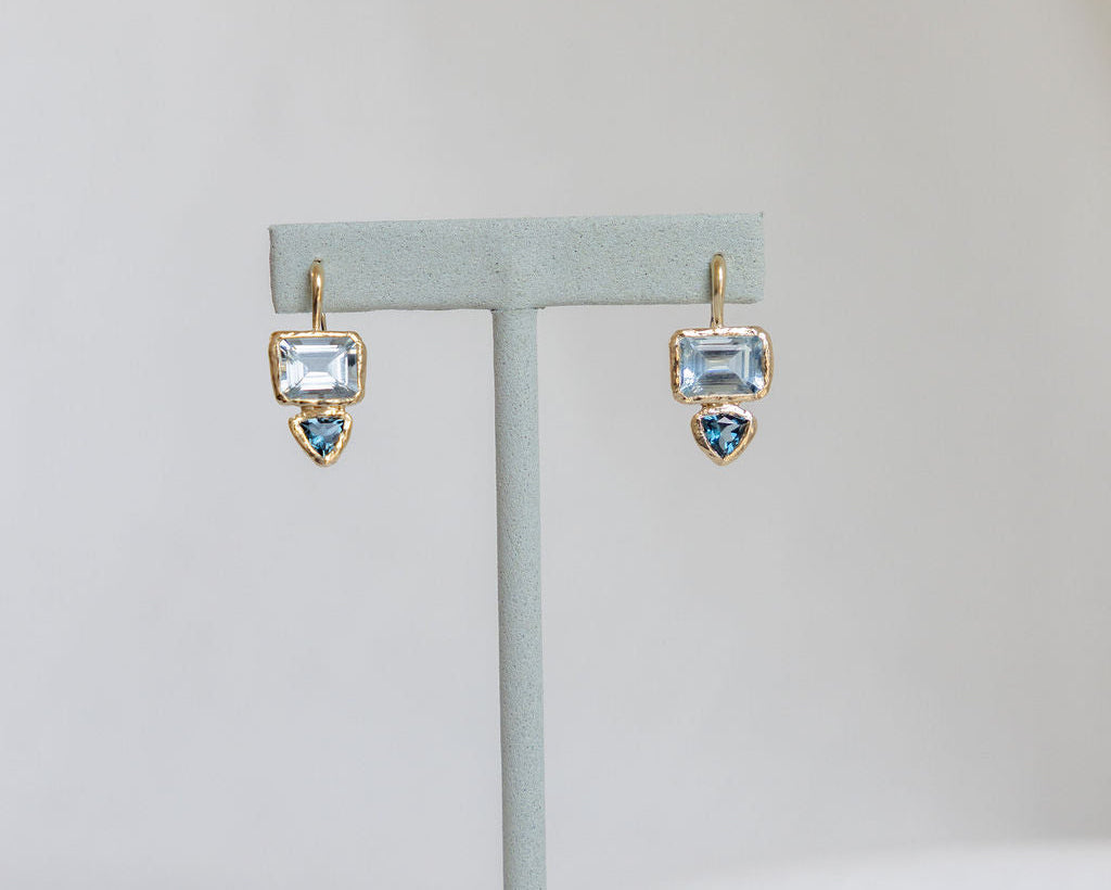 Aqua earrings