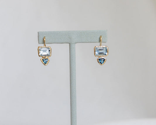 Aqua earrings