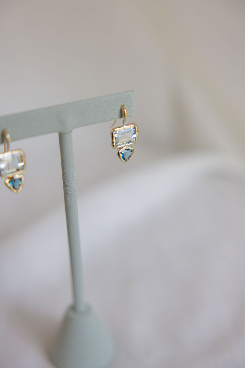 Aqua earrings