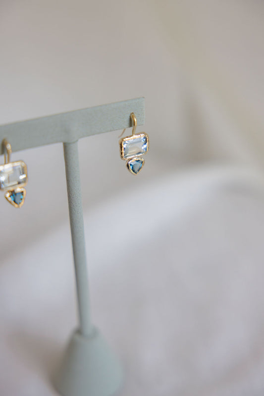 Aqua earrings