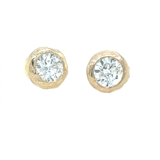 Diamond Bezel Studs
