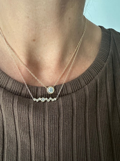 Diamond Bar Necklace