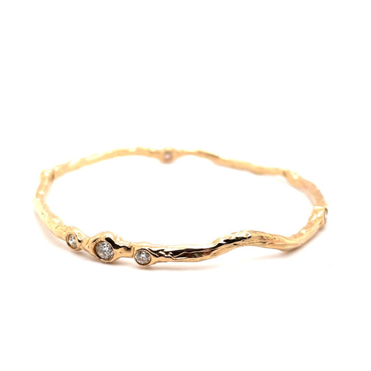 Diamond Wavy Bangle