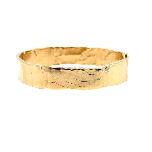 Wide Molten Bangle