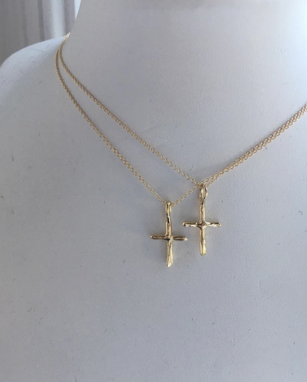 hand carved cross necklace