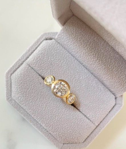 custom engagement ring 1.5ct 14k gold