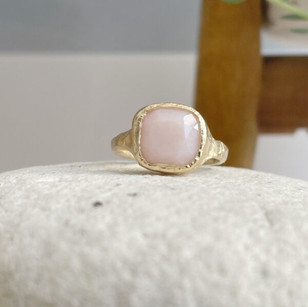 Custom peruvian opal ring